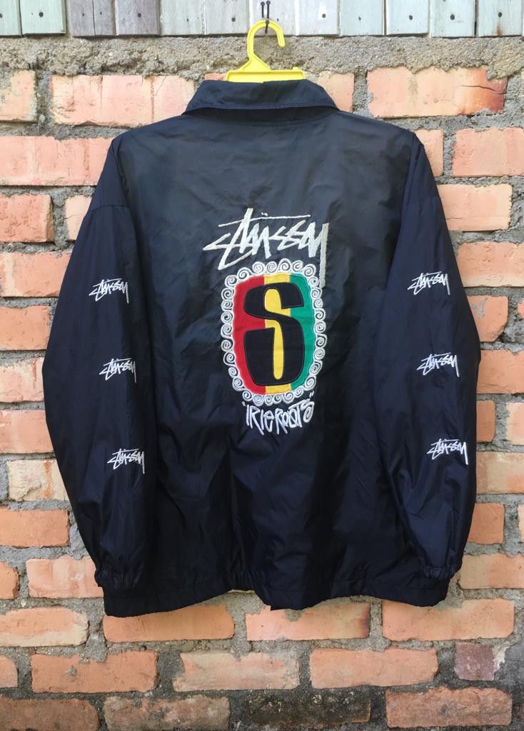 Vintage Stussy Jacket Light Varsity | Grailed