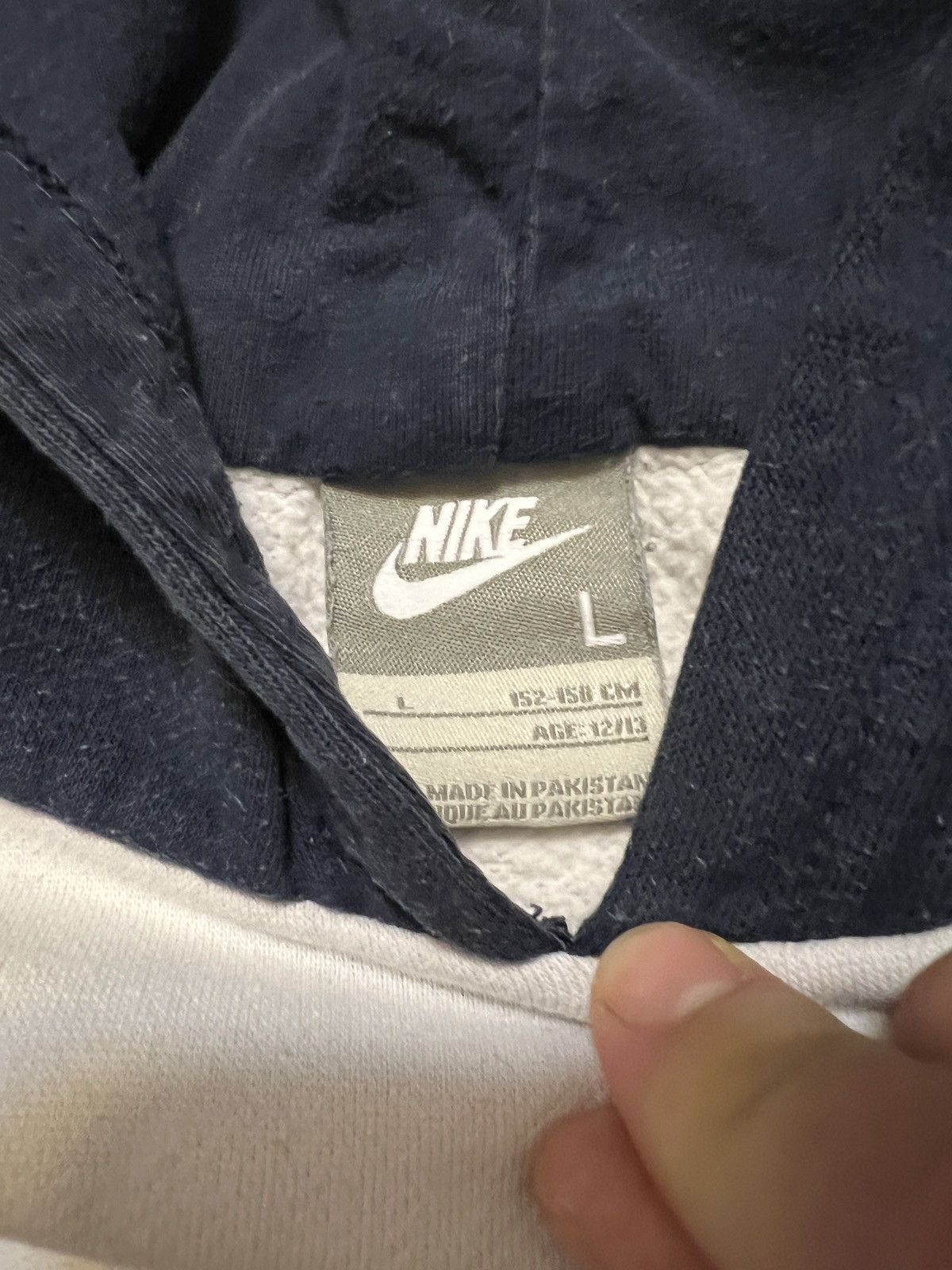 Nike Hoodie Nike vintage central logo central swoosh retro y2k Size S / US 4 / IT 40 - 7 Thumbnail