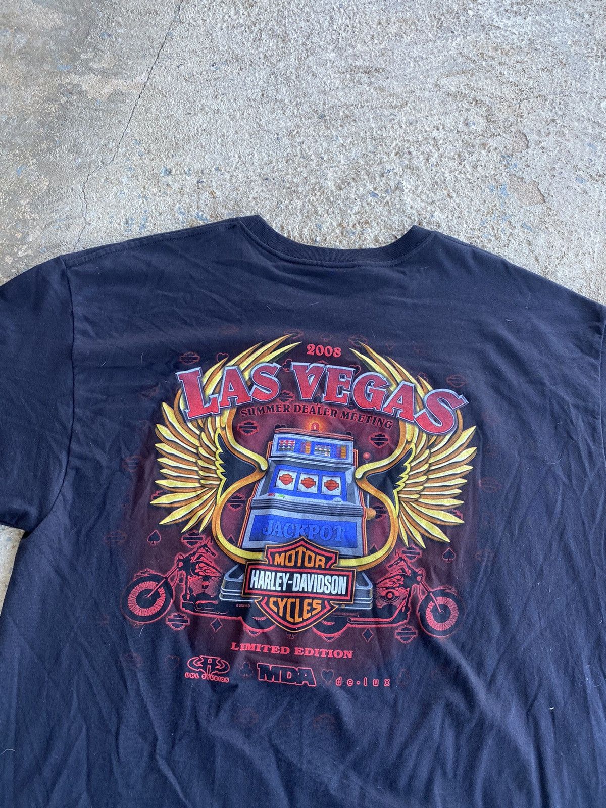 Harley Davidson × Vintage Vintage Y2K Harley Davidson Las Vegas Poker Shirt Size US XXL / EU 58 / 5 - 5 Thumbnail
