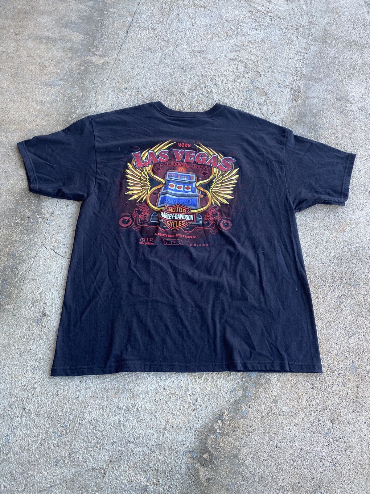 Harley Davidson × Vintage Vintage Y2K Harley Davidson Las Vegas Poker Shirt Size US XXL / EU 58 / 5 - 4 Thumbnail