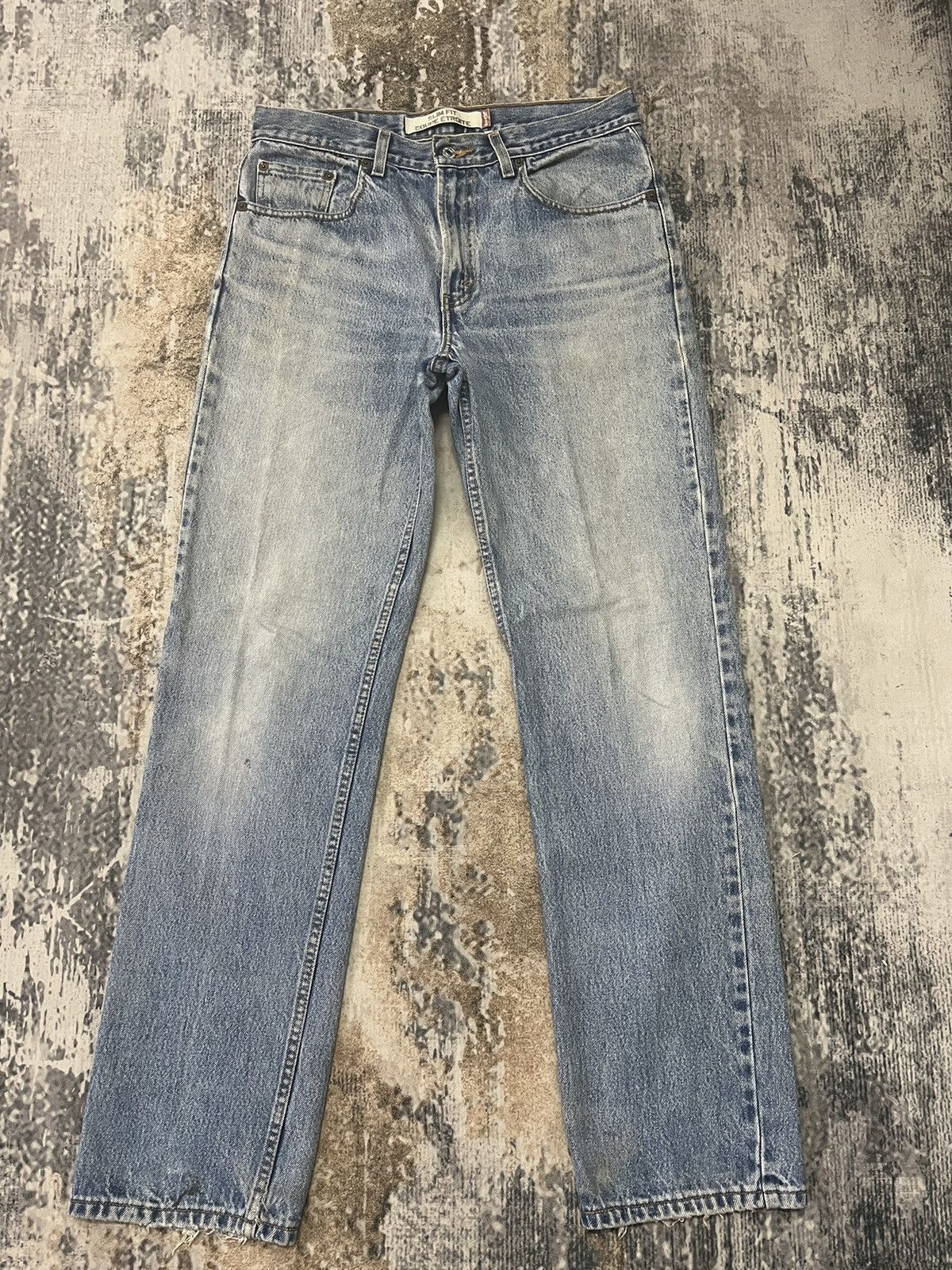 image of Vintage Levis 515 Slim Fit Distreesed Jeans Denim Blue, Men's (Size 32)