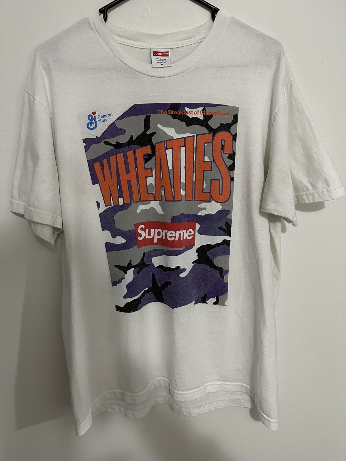 Supreme Supreme Wheaties Tee Size US M / EU 48-50 / 2 - 1 Thumbnail