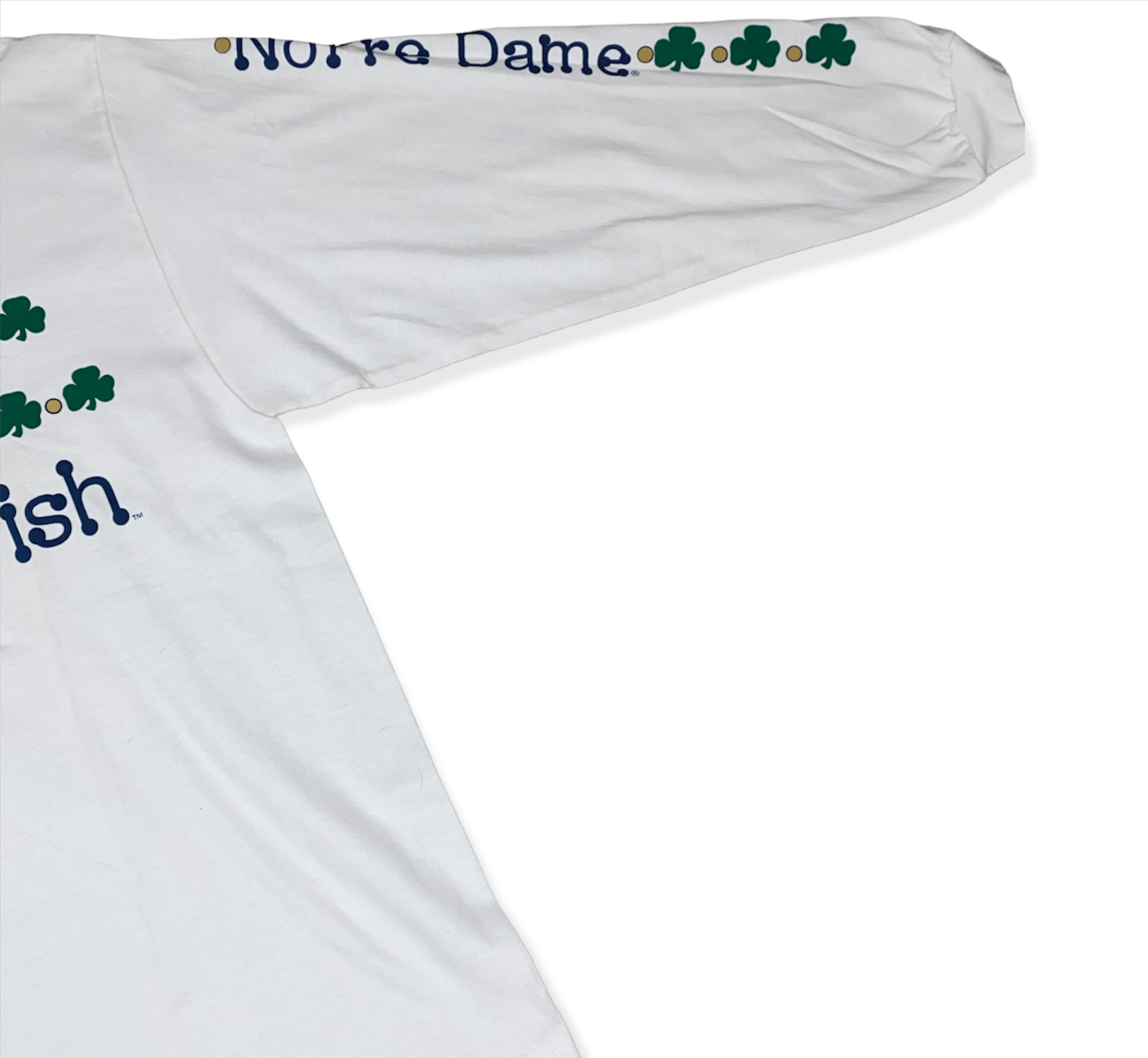 NCAA 🏁 NCAA Irish Pride Deadstock L/S T-Shirt *NWT* 🏁 Size US M / EU 48-50 / 2 - 3 Thumbnail