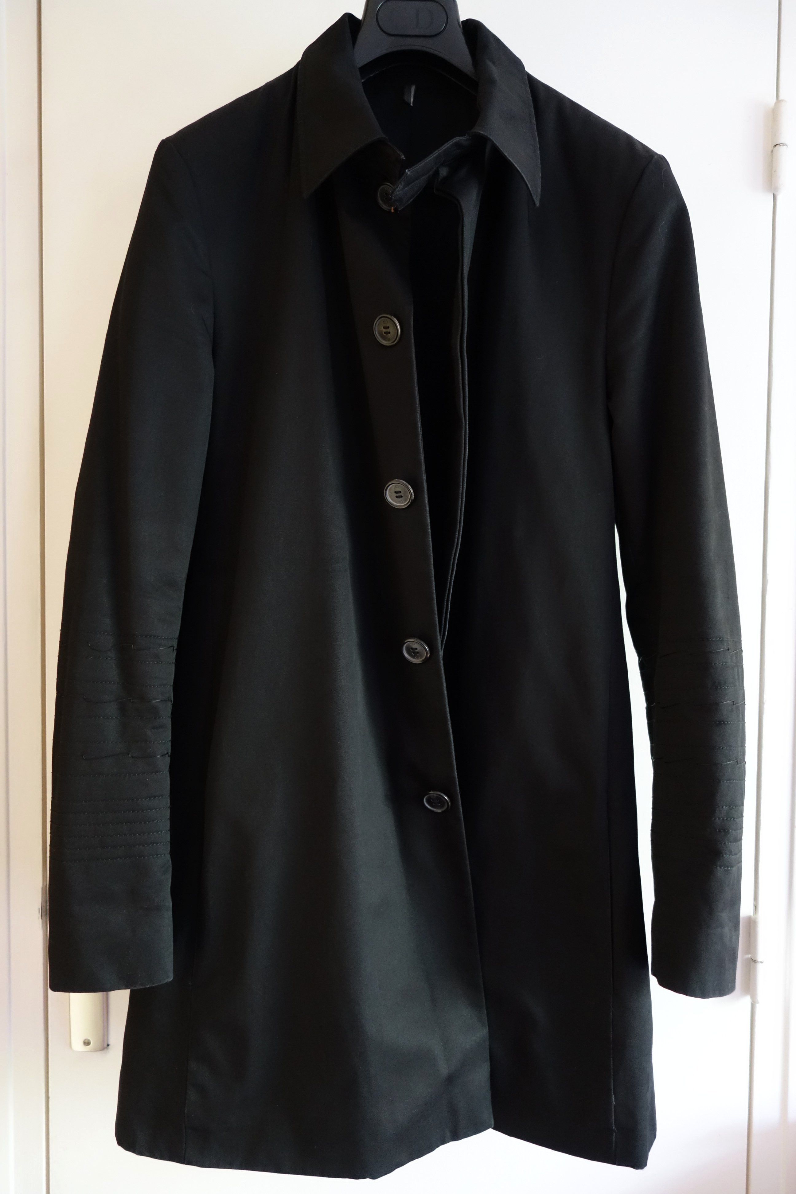 Dior DIOR - Coat Raincoat 46 S Black Luster Slimane AW03 FW03 | Grailed