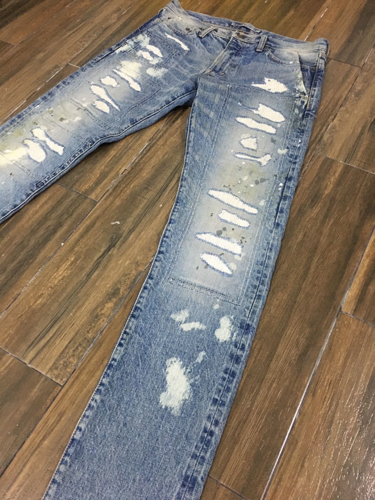 Maison MIHARA YASUHIRO 🔥STEALS🔥MIHARAYASUHIRO PATCHWORK SELVEDGE TROUSERS JEANS Size US 34 / EU 50 - 6 Thumbnail