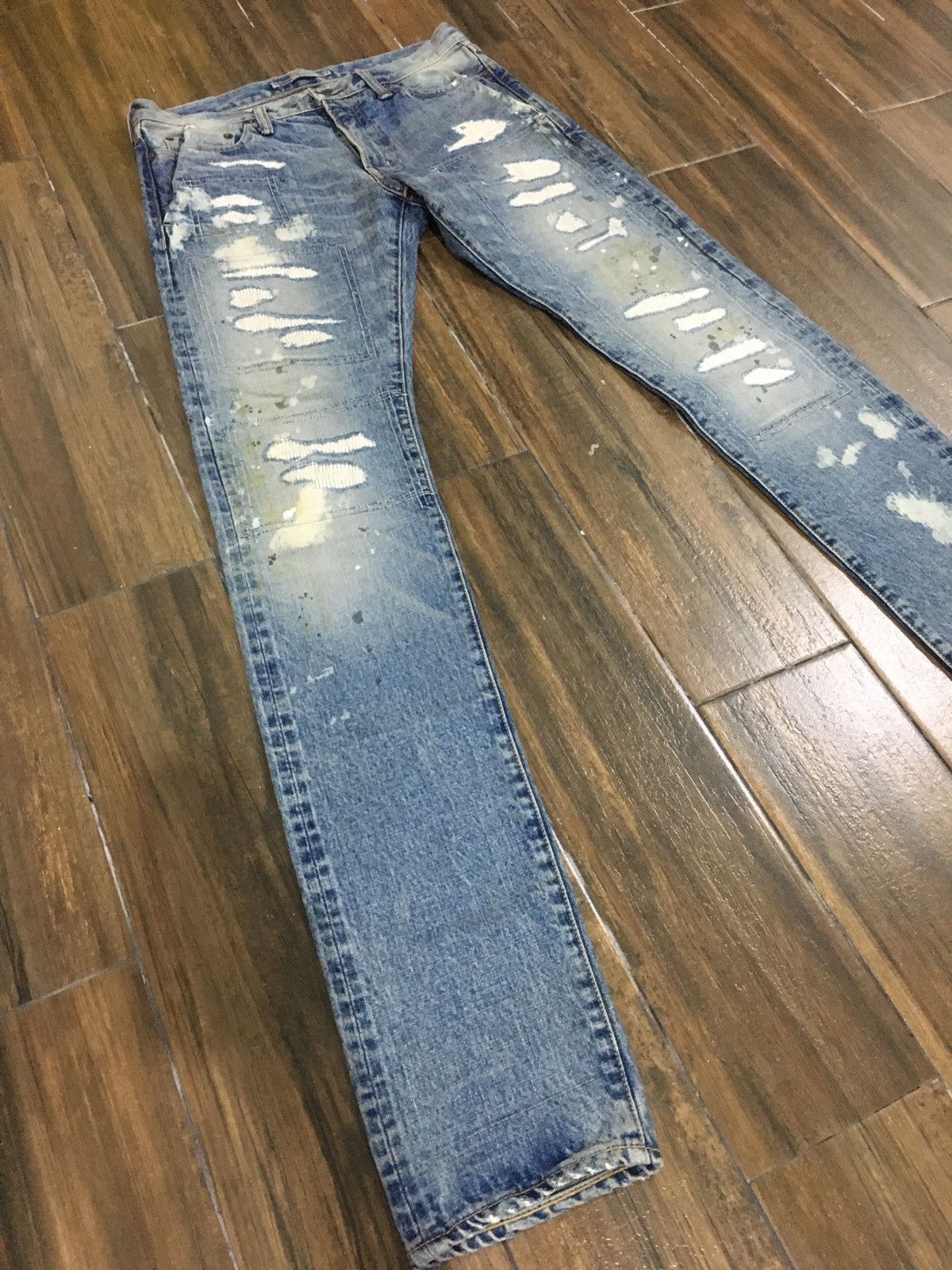 Maison MIHARA YASUHIRO 🔥STEALS🔥MIHARAYASUHIRO PATCHWORK SELVEDGE TROUSERS JEANS Size US 34 / EU 50 - 5 Thumbnail