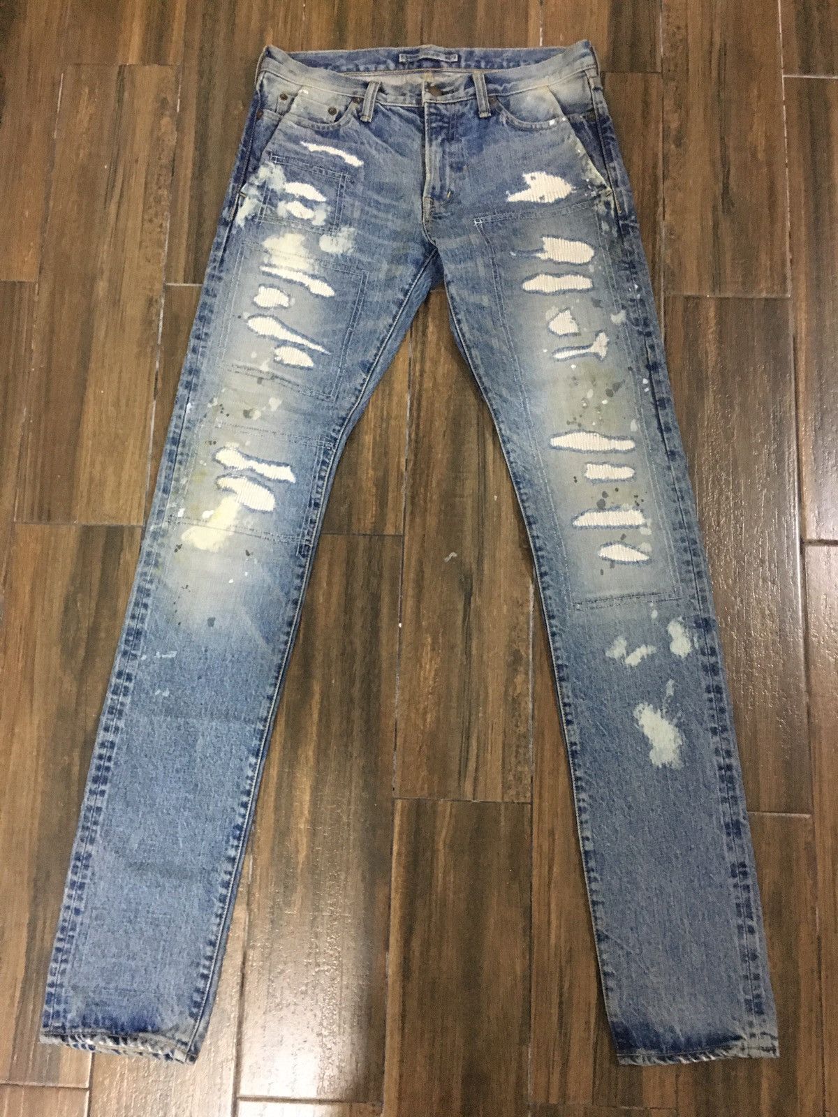 Maison MIHARA YASUHIRO 🔥STEALS🔥MIHARAYASUHIRO PATCHWORK SELVEDGE TROUSERS JEANS Size US 34 / EU 50 - 1 Thumbnail