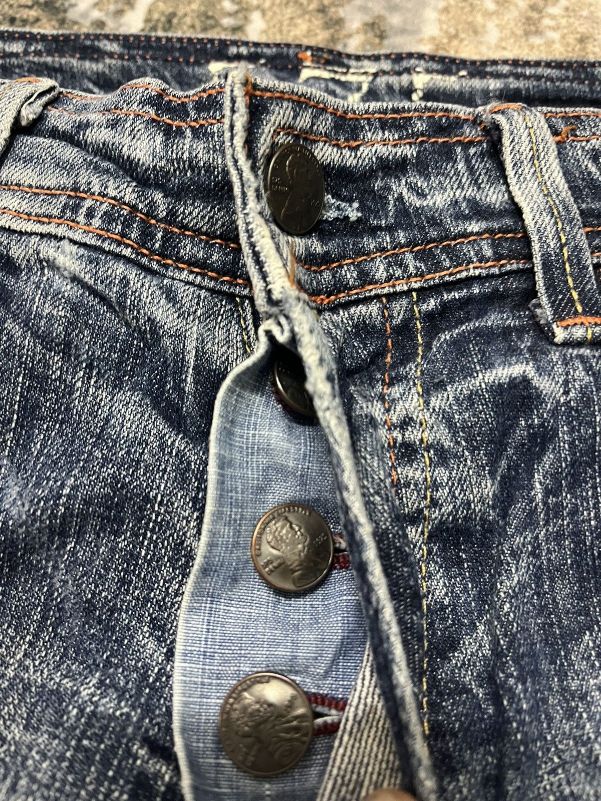 Vintage 575 Los Angeles Distressed Denim Brand USA Made Size US 30 / EU 46 - 4 Thumbnail