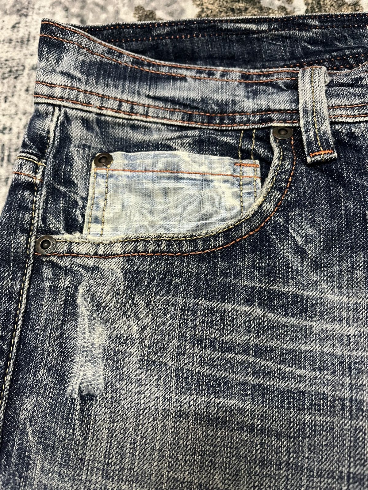 Vintage 575 Los Angeles Distressed Denim Brand USA Made Size US 30 / EU 46 - 3 Thumbnail