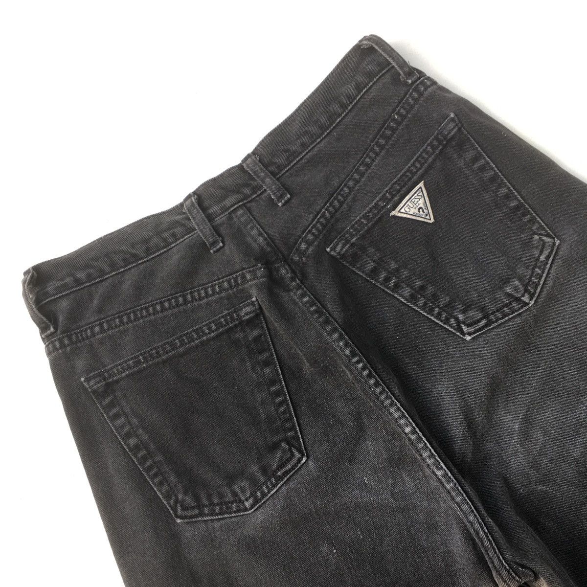 Guess × Vintage Vintage Guess Jeans Faded Black High Rise Size 28" / US 6 / IT 42 - 17 Thumbnail