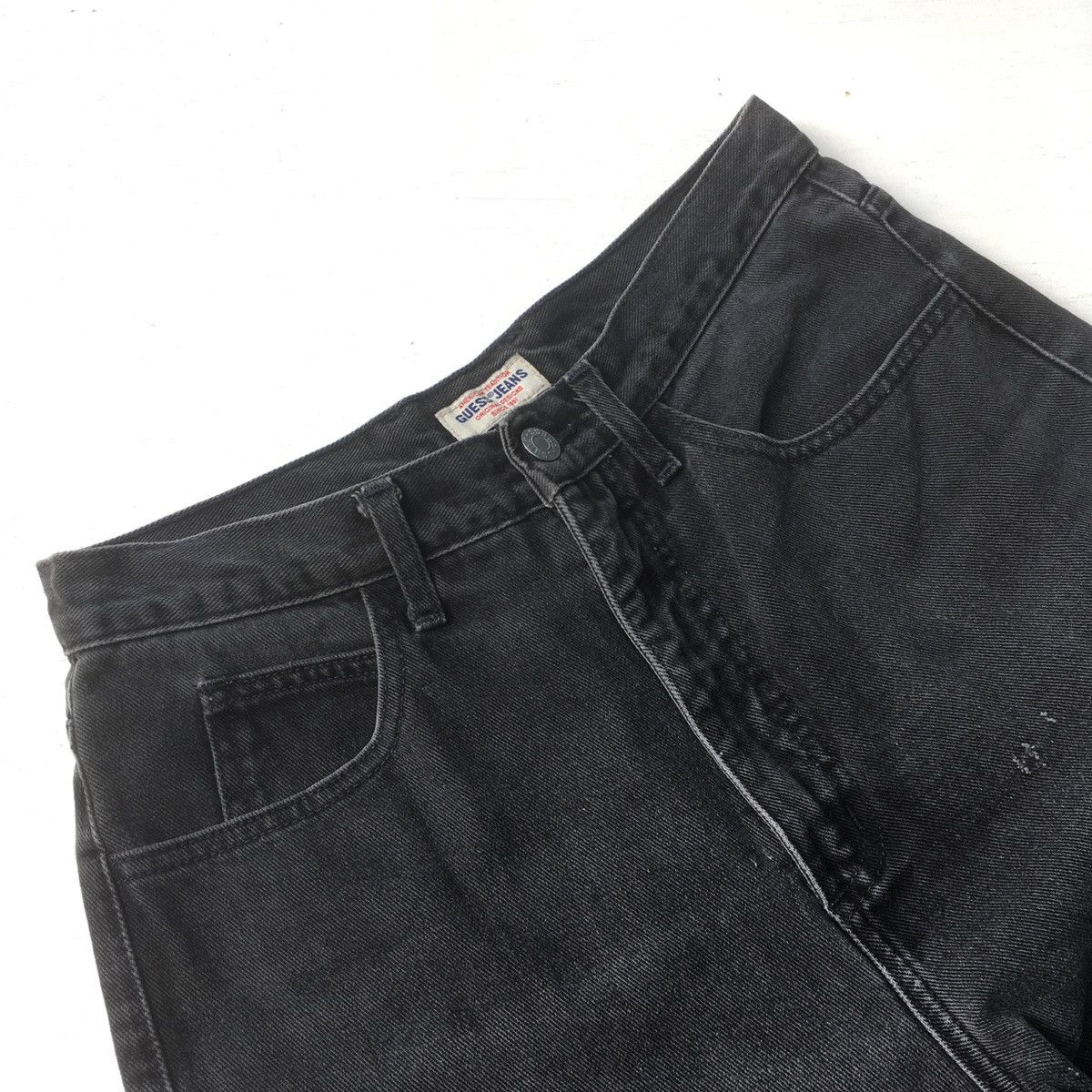 Guess × Vintage Vintage Guess Jeans Faded Black High Rise Size 28" / US 6 / IT 42 - 10 Thumbnail