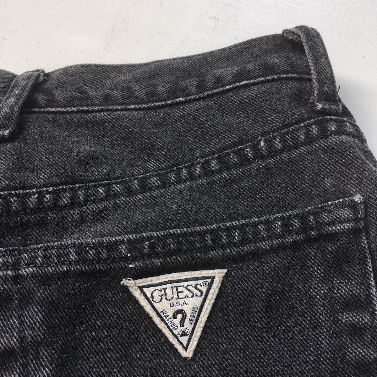 Guess × Vintage Vintage Guess Jeans Faded Black High Rise Size 28" / US 6 / IT 42 - 19 Thumbnail