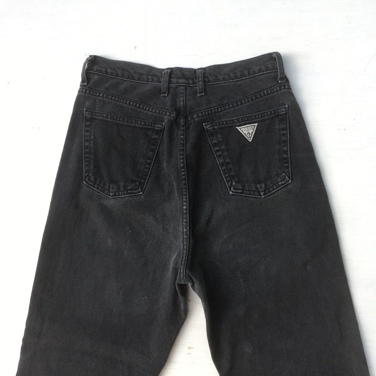 Guess × Vintage Vintage Guess Jeans Faded Black High Rise Size 28" / US 6 / IT 42 - 14 Thumbnail