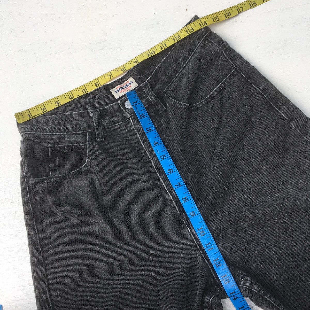 Guess × Vintage Vintage Guess Jeans Faded Black High Rise Size 28" / US 6 / IT 42 - 23 Thumbnail