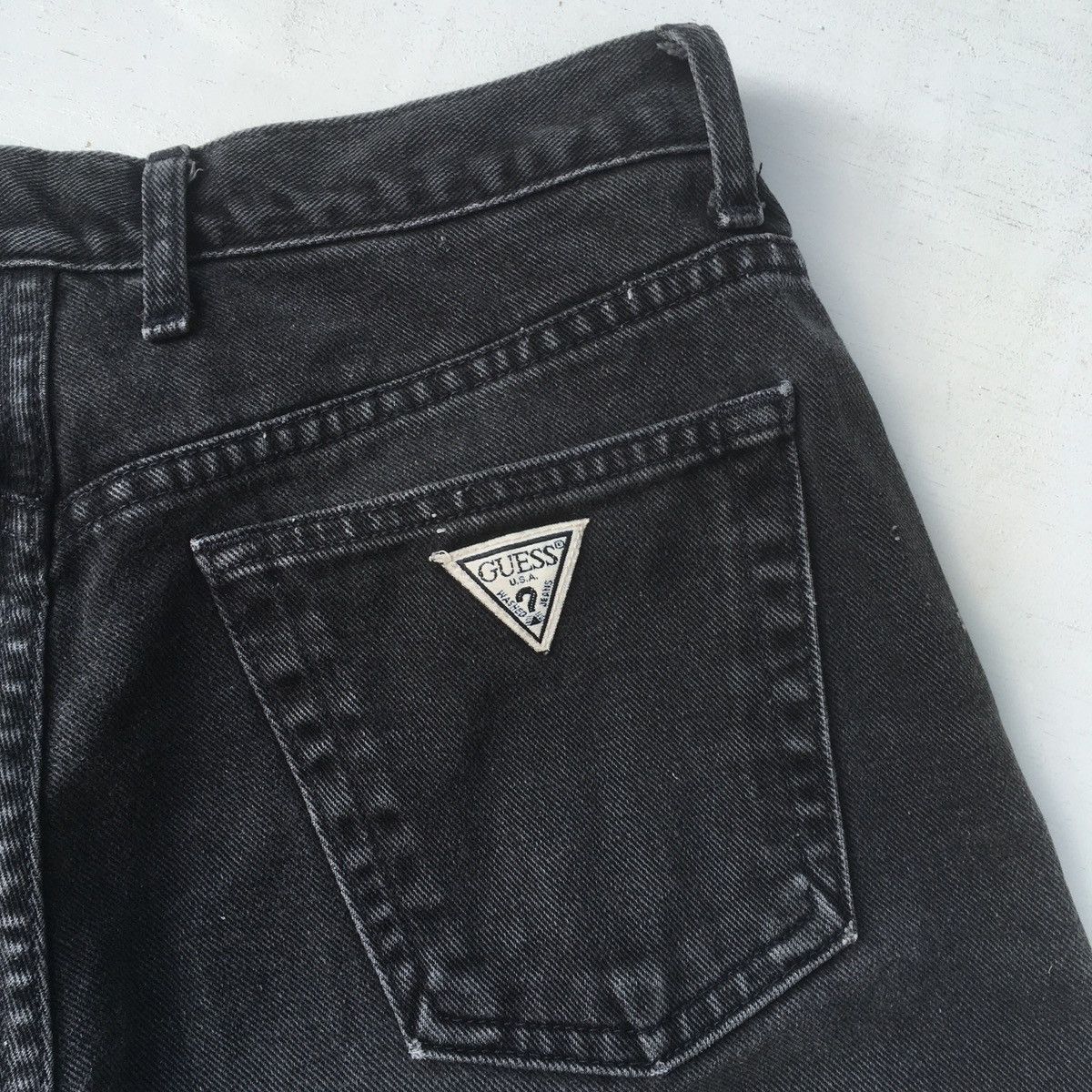 Guess × Vintage Vintage Guess Jeans Faded Black High Rise Size 28" / US 6 / IT 42 - 18 Thumbnail