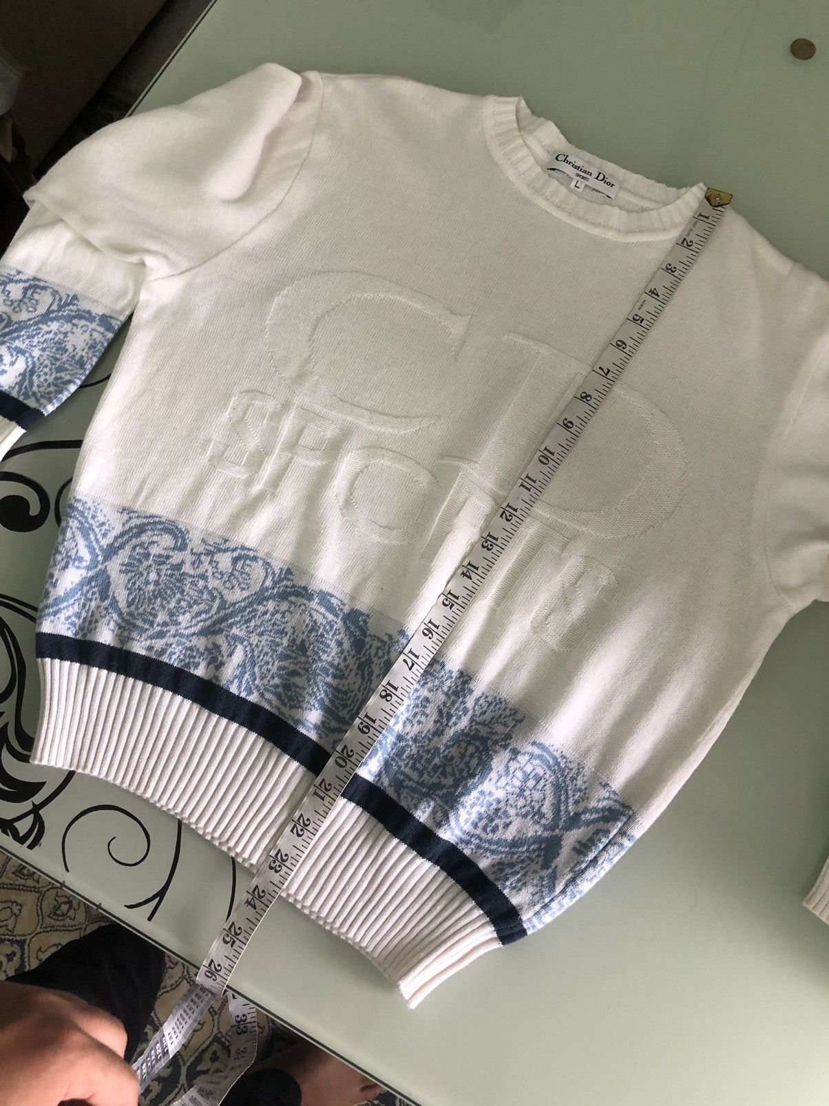 Christian Dior Monsieur Vintage Christian Dior Big Logo CD Sport Knit Sweater Size L / US 10 / IT 46 - 17 Thumbnail