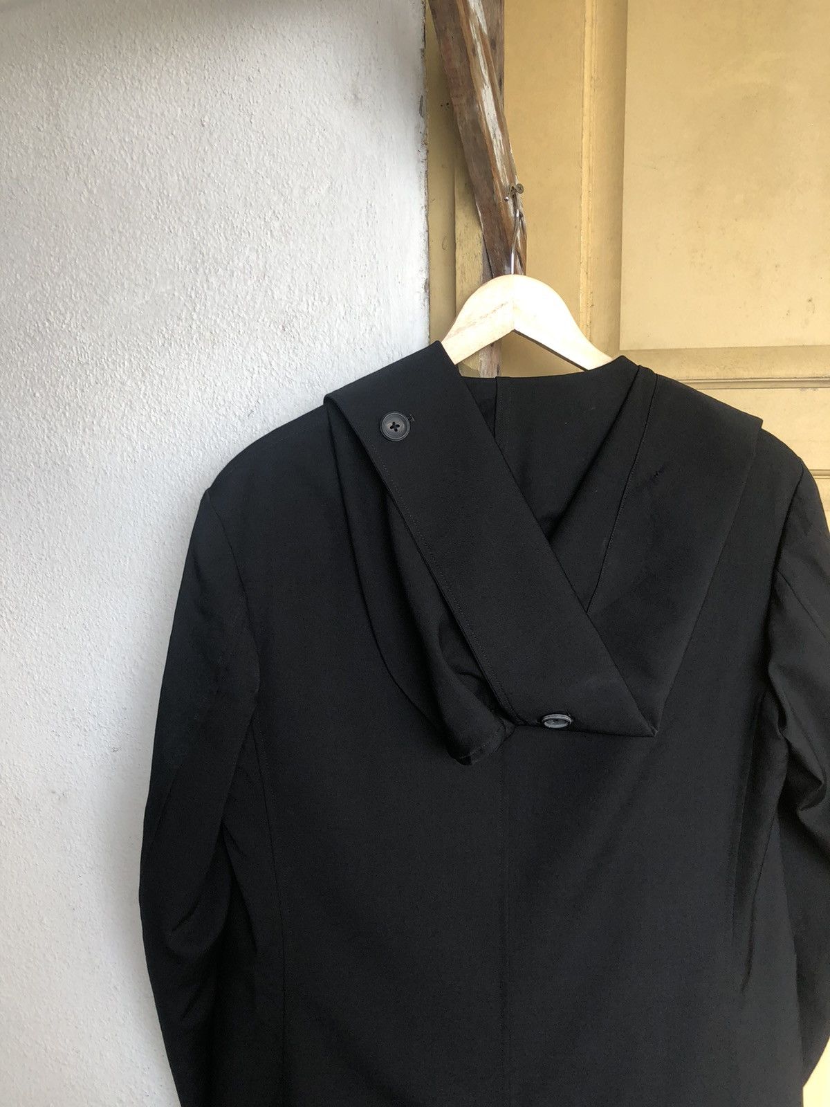 Yohji Yamamoto Yohji Yamamoto Pour Homme Double Breasted Long Coat Hoodie Size US L / EU 52-54 / 3 - 15 Thumbnail