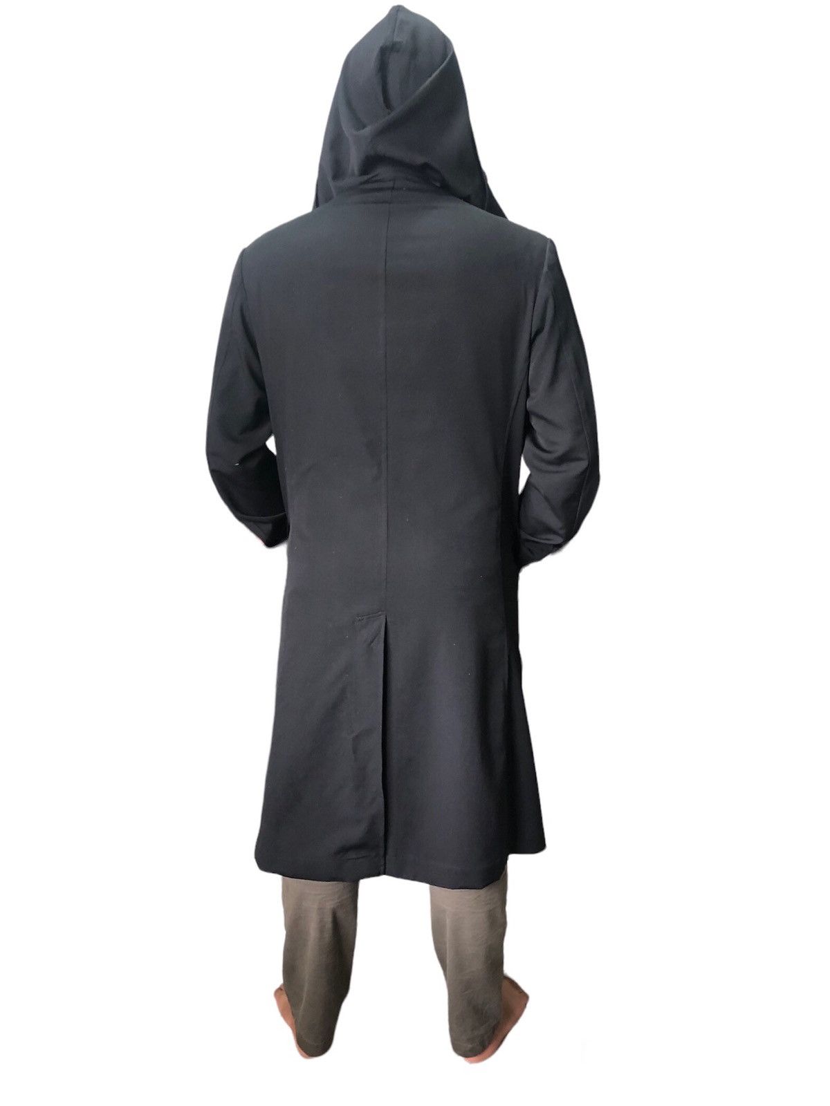 Yohji Yamamoto Yohji Yamamoto Pour Homme Double Breasted Long Coat Hoodie Size US L / EU 52-54 / 3 - 8 Thumbnail