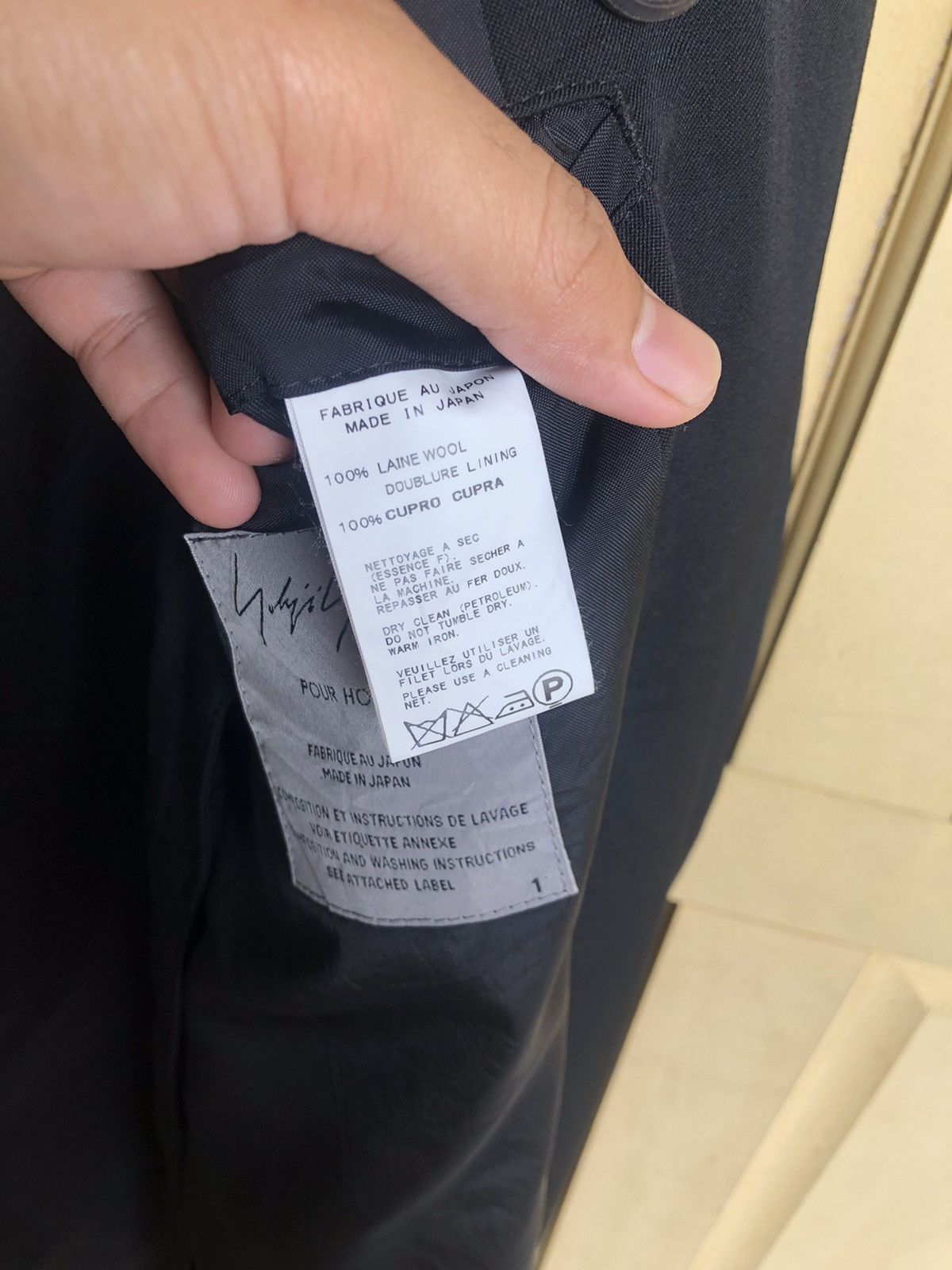 Yohji Yamamoto Yohji Yamamoto Pour Homme Double Breasted Long Coat Hoodie Size US L / EU 52-54 / 3 - 19 Thumbnail