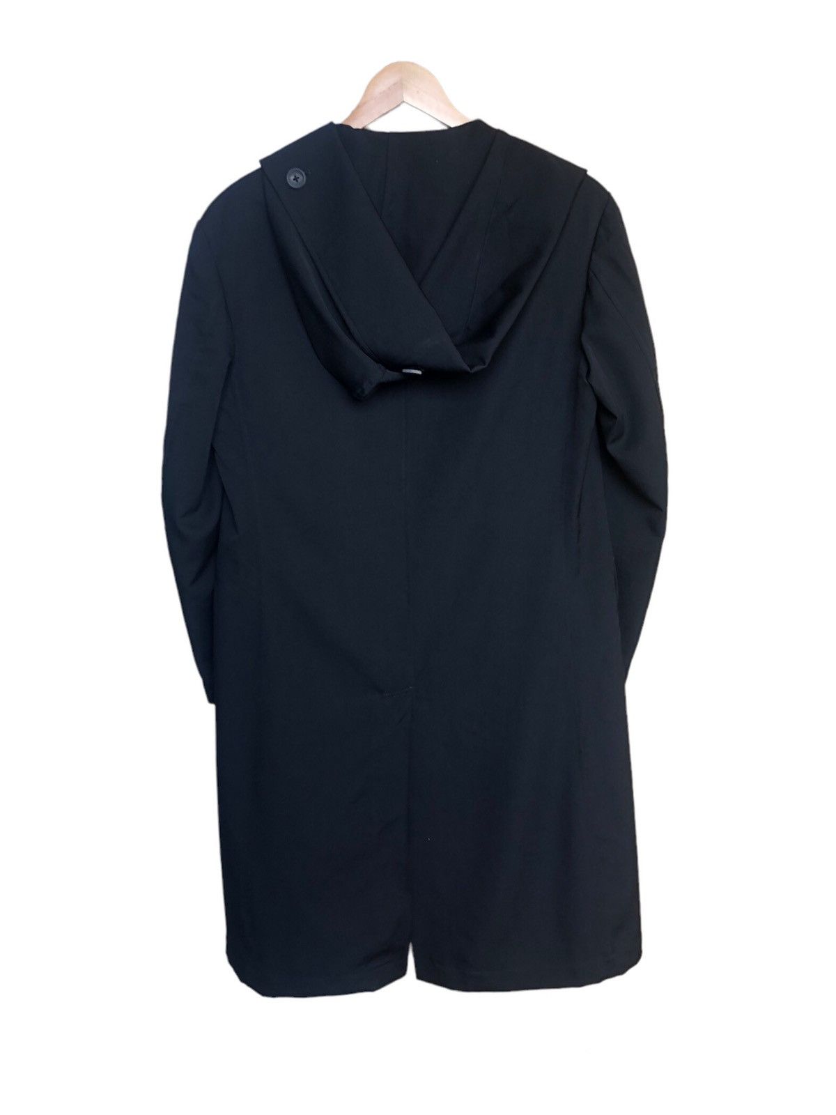 Yohji Yamamoto Yohji Yamamoto Pour Homme Double Breasted Long Coat Hoodie Size US L / EU 52-54 / 3 - 3 Thumbnail