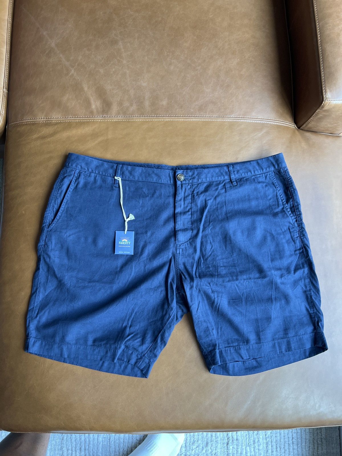 Faherty Flaherty Navy Chino Shorts size 42 Size US 42 / EU 58 - 3 Thumbnail