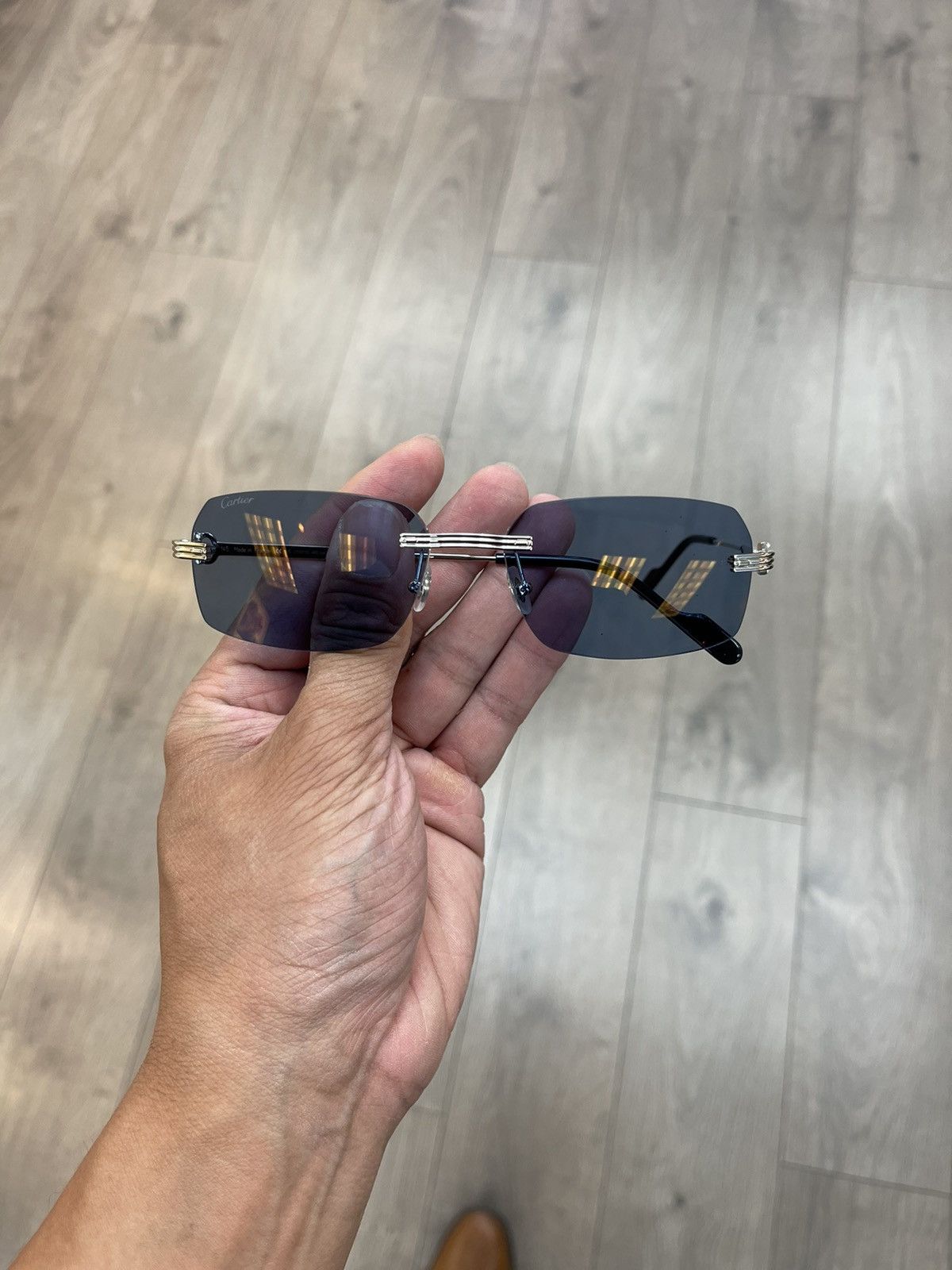 Cartier Cartier Platinum C Decor Sunglasses Size ONE SIZE - 2 Thumbnail
