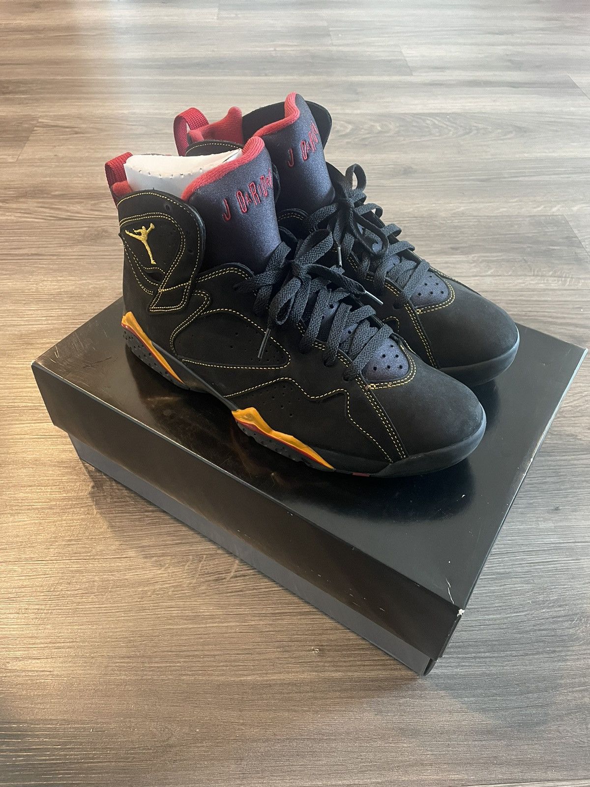 image of Jordan Nike Jordan Citrus 7 2022 Release Shoes in Black, Men's (Size 11)