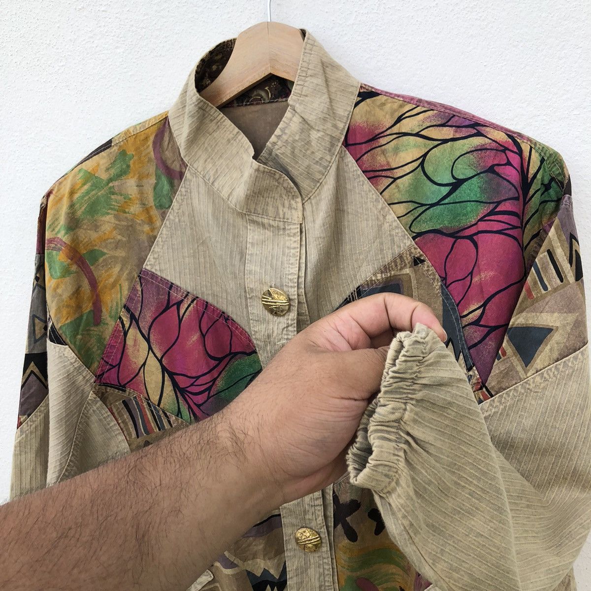 Japanese Brand KAPITAL JAPAN INSPIRE BUTTON JACKET PATCHWORK RARECOLOURFUL Size US L / EU 52-54 / 3 - 7 Thumbnail