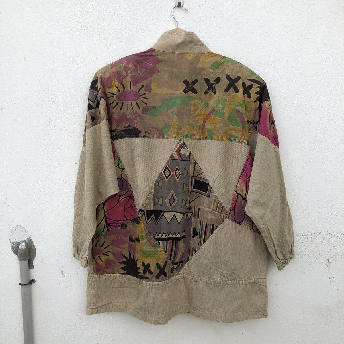 Japanese Brand KAPITAL JAPAN INSPIRE BUTTON JACKET PATCHWORK RARECOLOURFUL Size US L / EU 52-54 / 3 - 9 Thumbnail