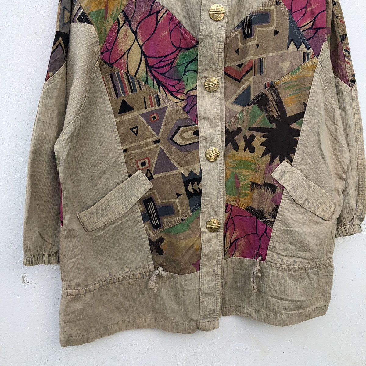 Japanese Brand KAPITAL JAPAN INSPIRE BUTTON JACKET PATCHWORK RARECOLOURFUL Size US L / EU 52-54 / 3 - 4 Thumbnail
