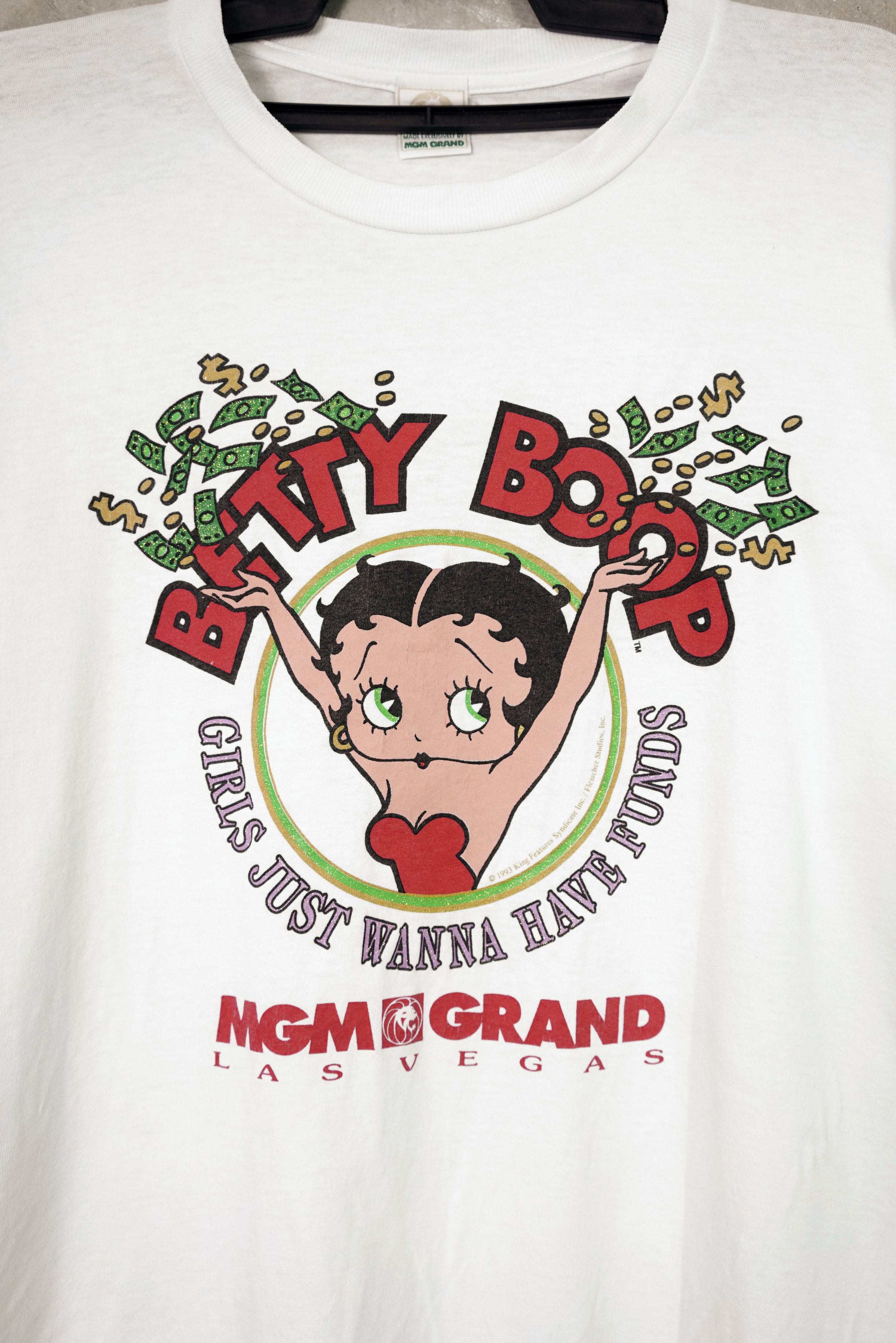 T-shirt Vintage Betty Boop Boopfiction 1995 Taille L - Occasion Très Bon état