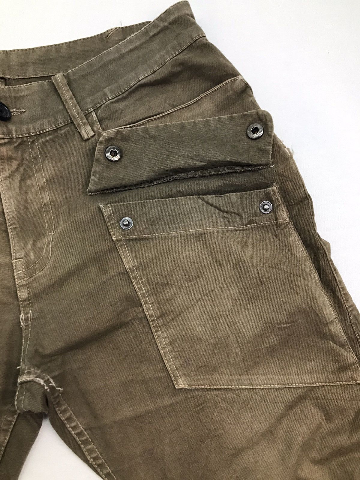 Japanese Brand CUSTOM CULTURE Bush Multipocket Baker Pants Size US 31 - 13 Thumbnail