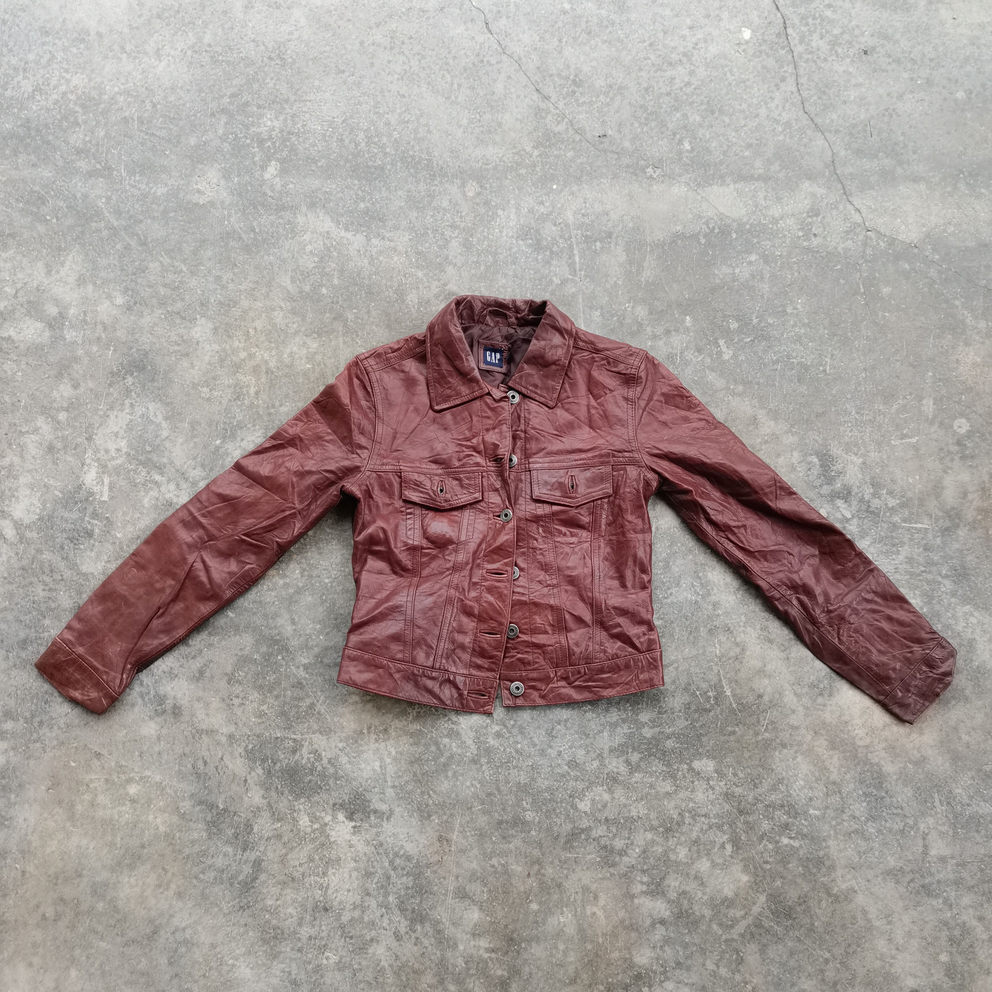 Gap Steals🔥 Vintage GAP leather jacket Size XS / US 0-2 / IT 36-38 - 1 Thumbnail