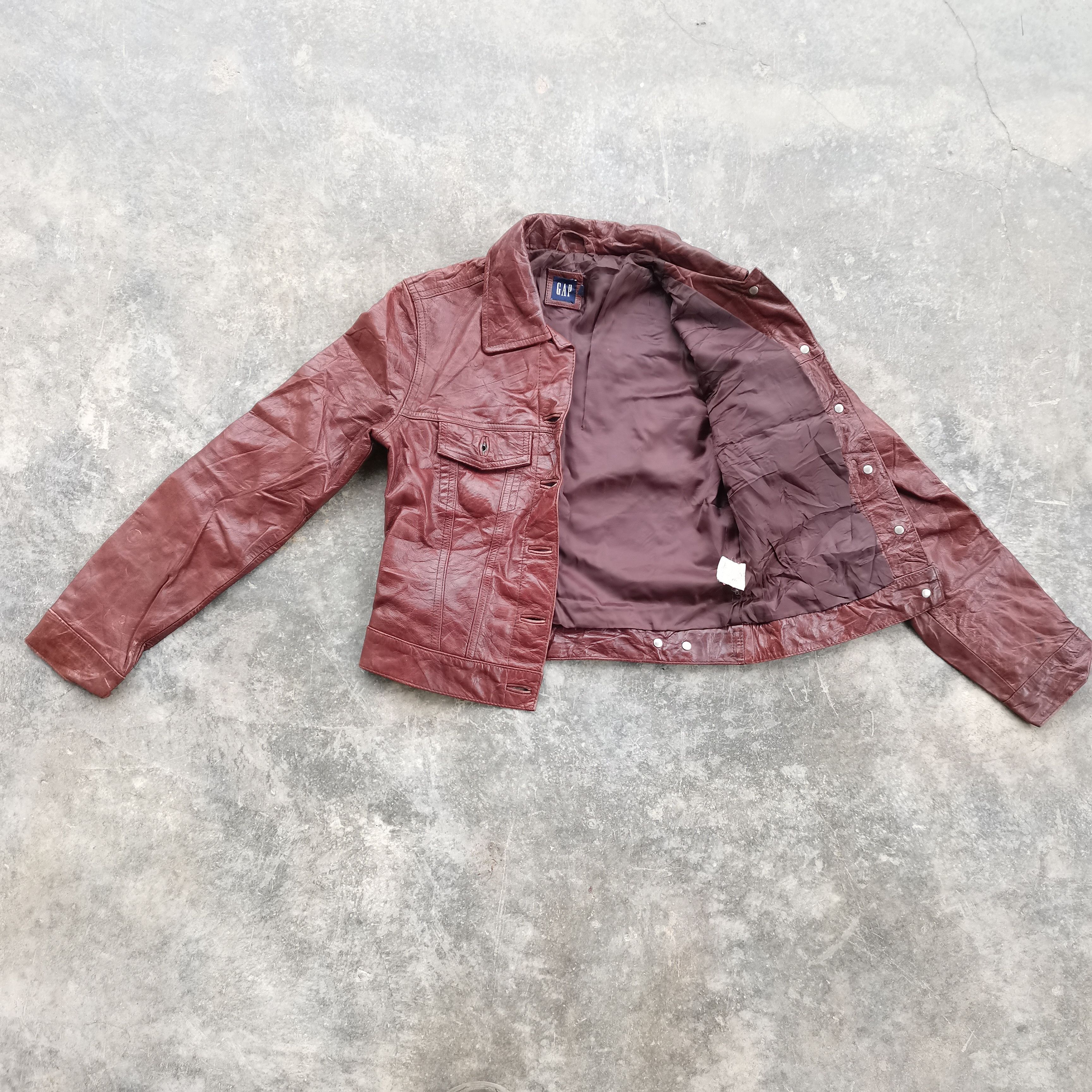 Gap Steals🔥 Vintage GAP leather jacket Size XS / US 0-2 / IT 36-38 - 11 Thumbnail