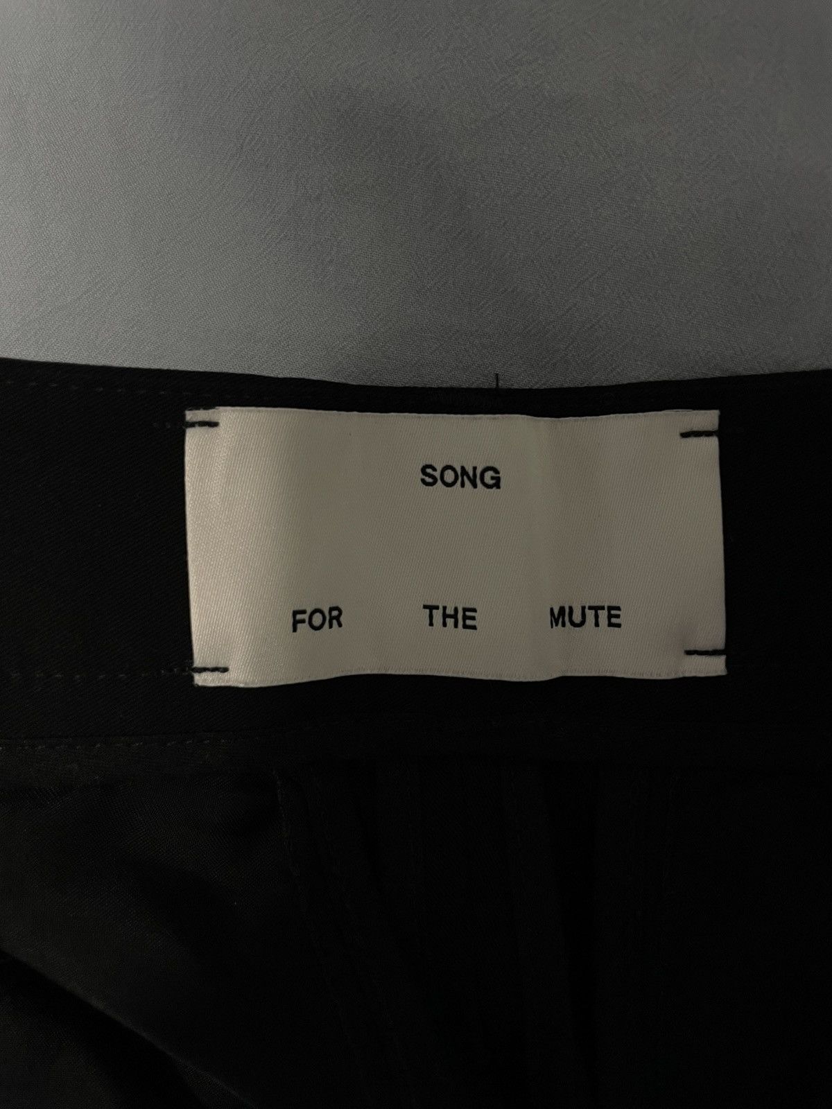 Song For The Mute 21.1 Naïve Cotton Gabardine Wide Trousers Size 29" - 4 Thumbnail