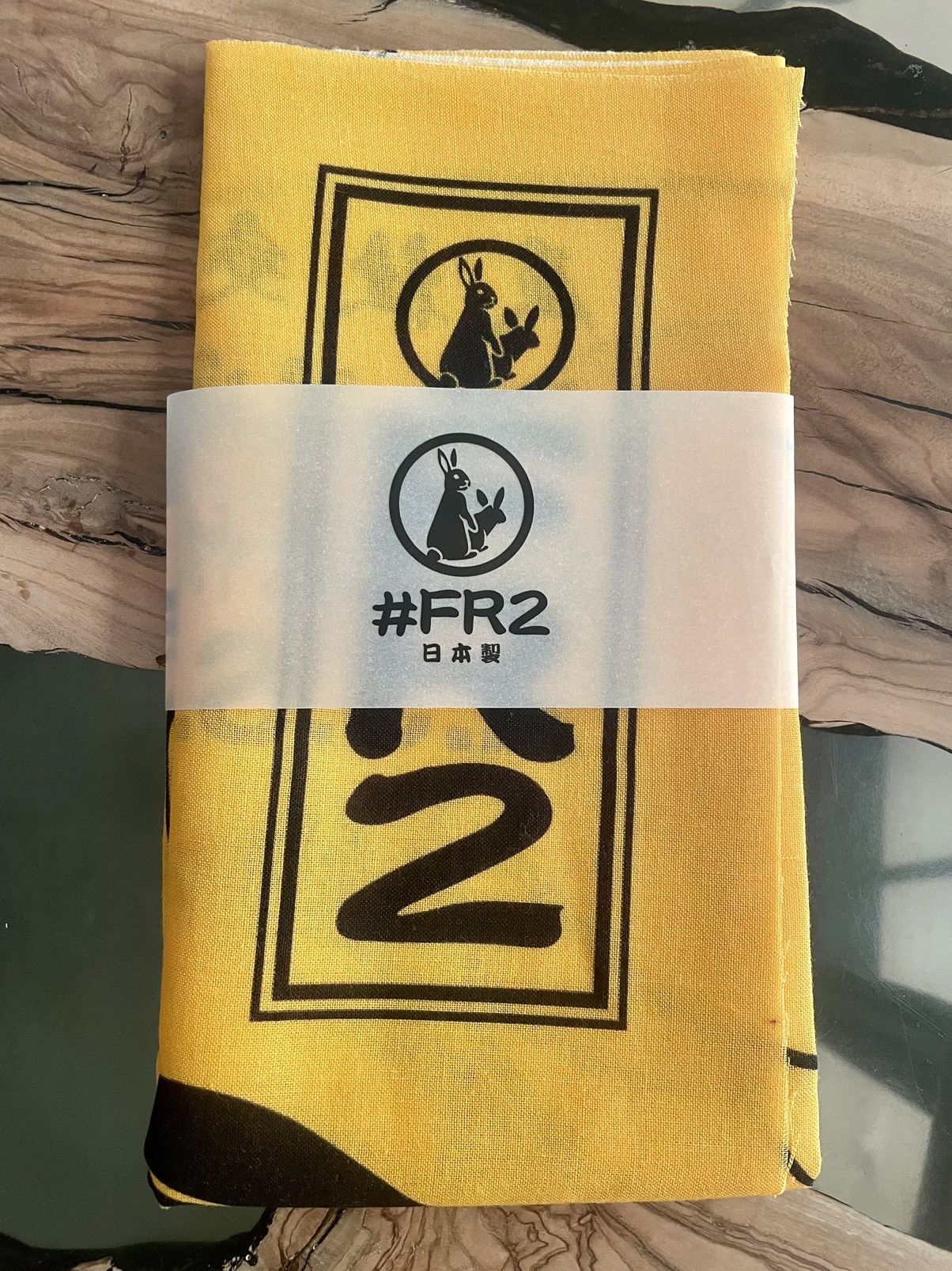 Anti Social Social Club FR2 X ASSC OMG Tenugui Tapestry Towel - Yellow Size ONE SIZE - 13 Thumbnail