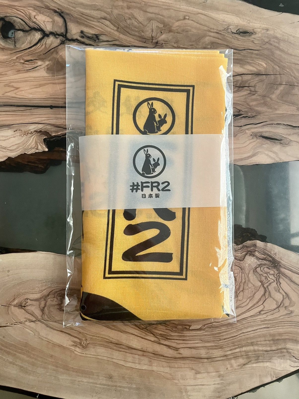 Anti Social Social Club FR2 X ASSC OMG Tenugui Tapestry Towel - Yellow Size ONE SIZE - 12 Thumbnail