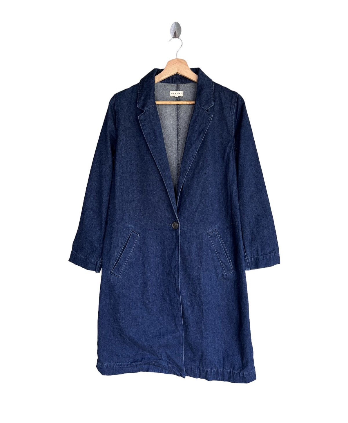 image of Denime Denim Long Jacket, Women's (Size Medium)