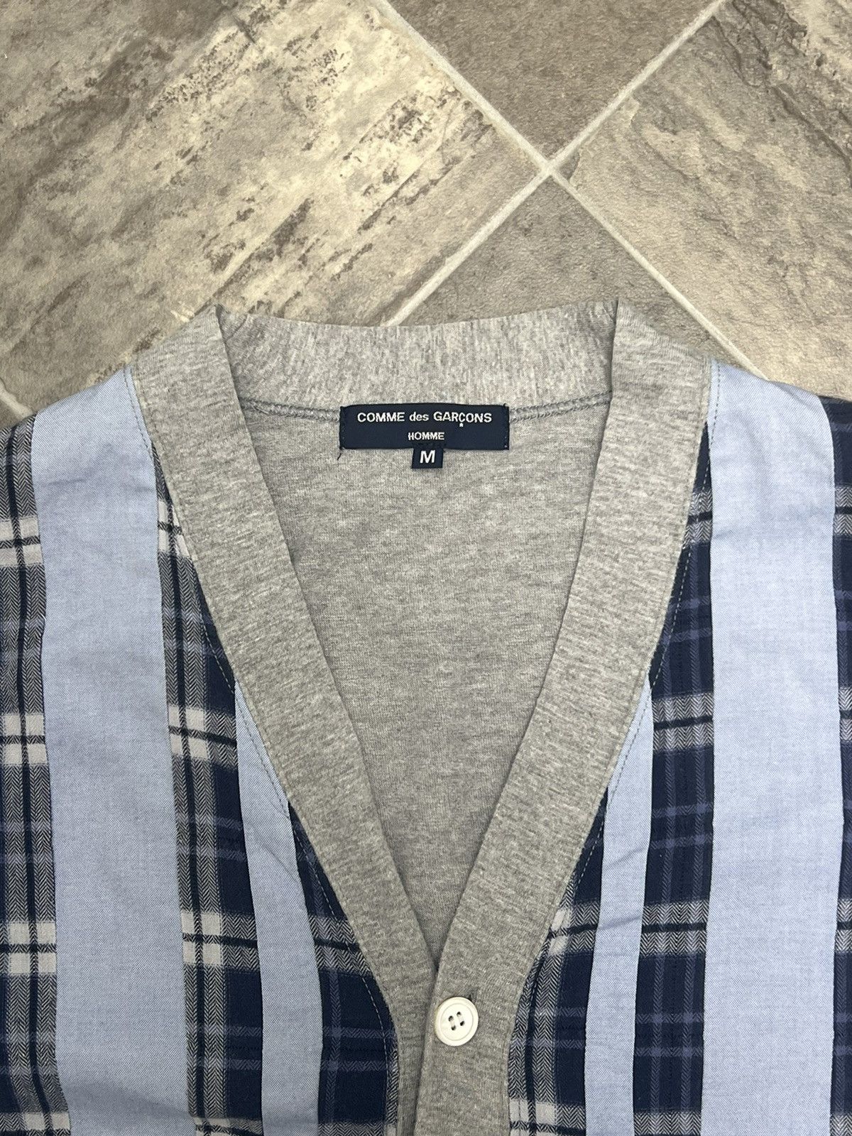 Comme des Garcons Homme CdGH Reworked Flannel Cardigan - FW09 Size US M / EU 48-50 / 2 - 4 Thumbnail