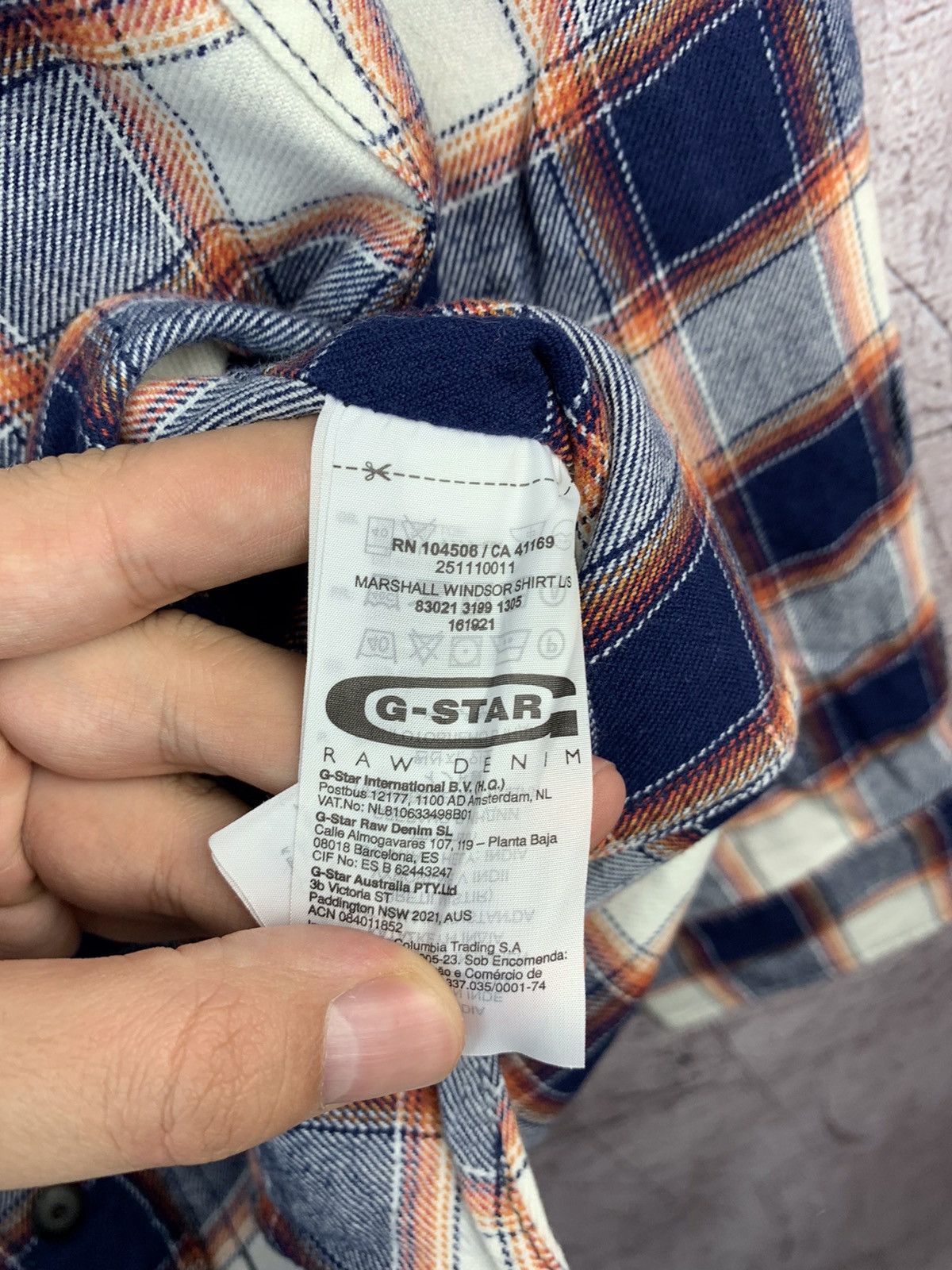 Flannel × G-Star G-Star Raw Marshall Windsor Shirt Flannel Size US L / EU 52-54 / 3 - 9 Thumbnail