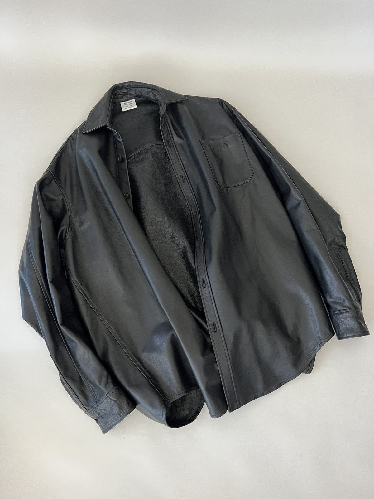 Vetements FW16 Oversized Leather Shirt Size US M / EU 48-50 / 2 - 3 Thumbnail