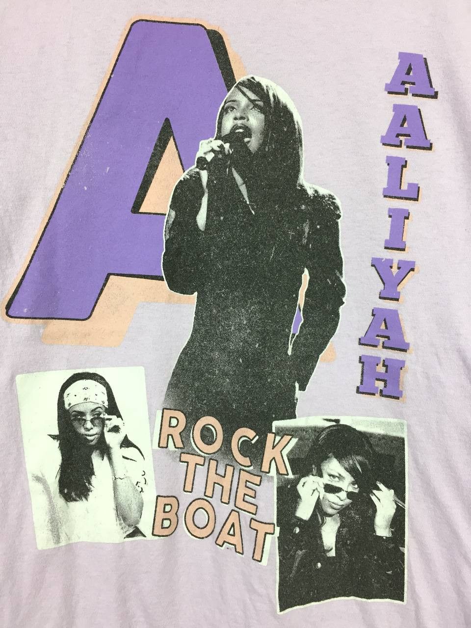 Rap Tees Aaliyah Rock The Boat Solo Singer Rap Tees Size US L / EU 52-54 / 3 - 3 Thumbnail