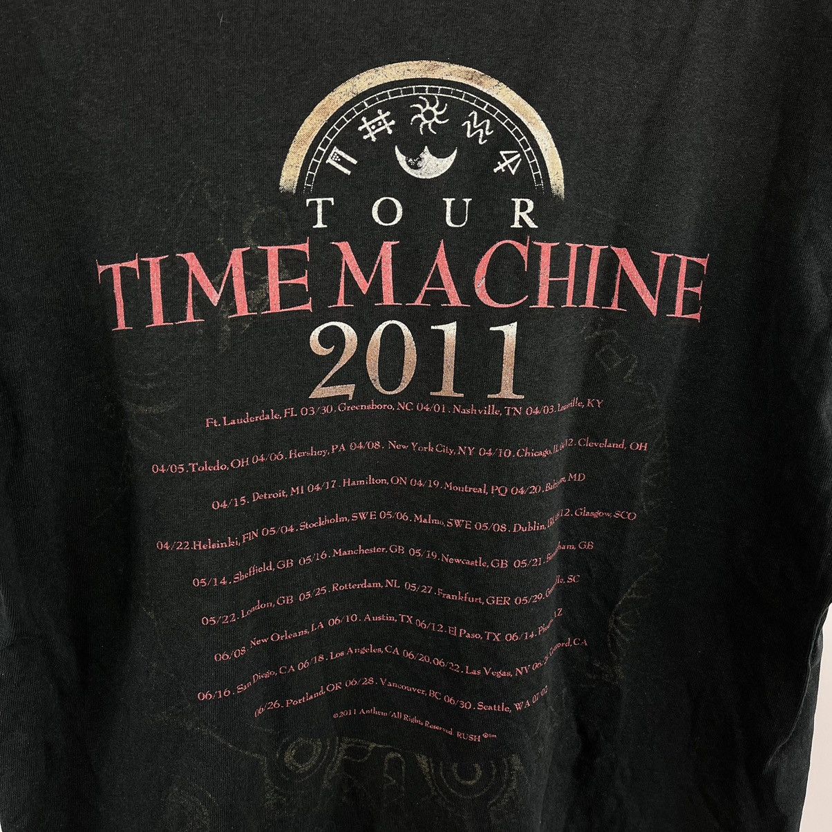 Gildan Vtg Gildan Rush Time Machine 2011 Big Logo TShirt Navy SizeM Size US M / EU 48-50 / 2 - 6 Thumbnail