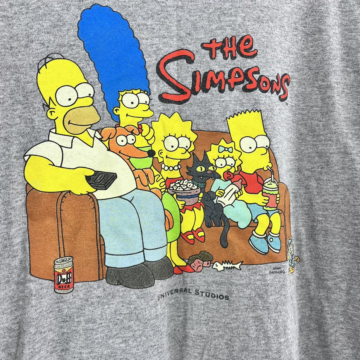The Simpsons × Universal Studios × Vintage Vtg 90’s Universal Studios The Simpsons T-Shirt Grey Size L Size US L / EU 52-54 / 3 - 5 Thumbnail