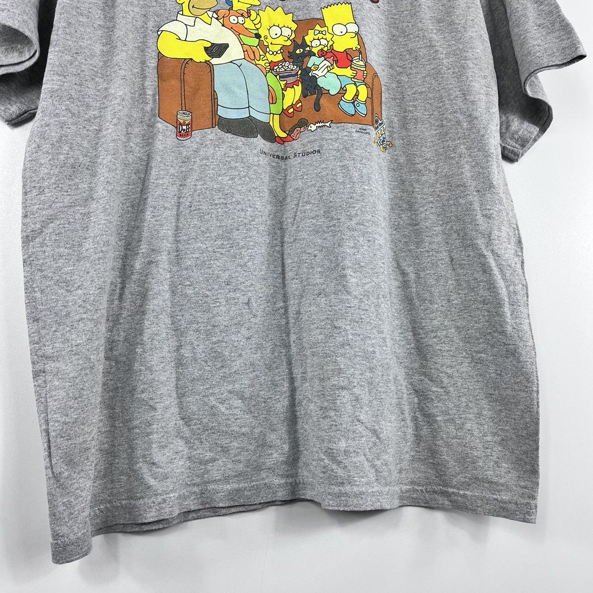 The Simpsons × Universal Studios × Vintage Vtg 90’s Universal Studios The Simpsons T-Shirt Grey Size L Size US L / EU 52-54 / 3 - 6 Thumbnail