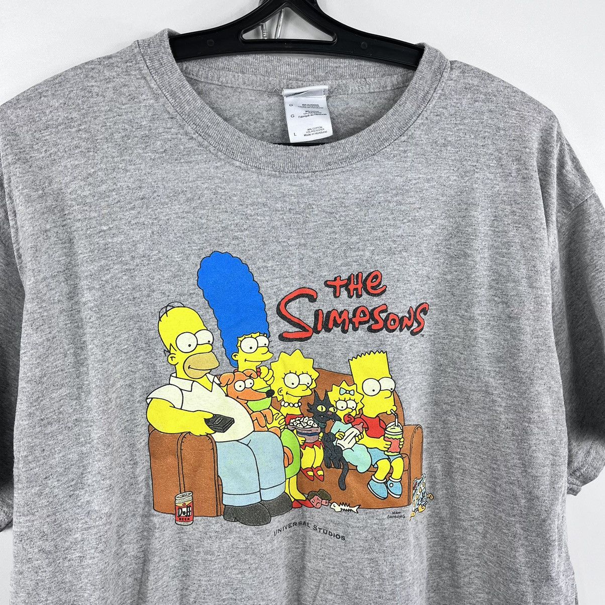 The Simpsons × Universal Studios × Vintage Vtg 90’s Universal Studios The Simpsons T-Shirt Grey Size L Size US L / EU 52-54 / 3 - 2 Thumbnail