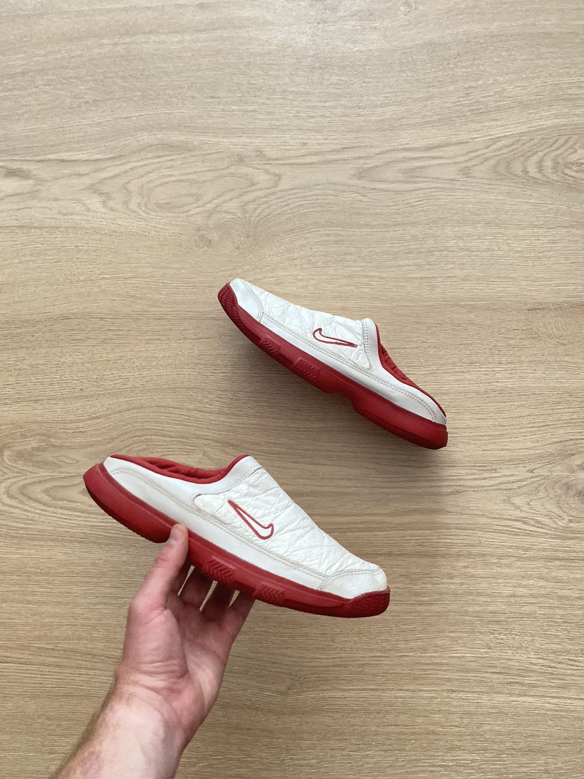 image of 2001 Nike Gazette Mule Shoes Yk2 in White, Men's (Size 9)