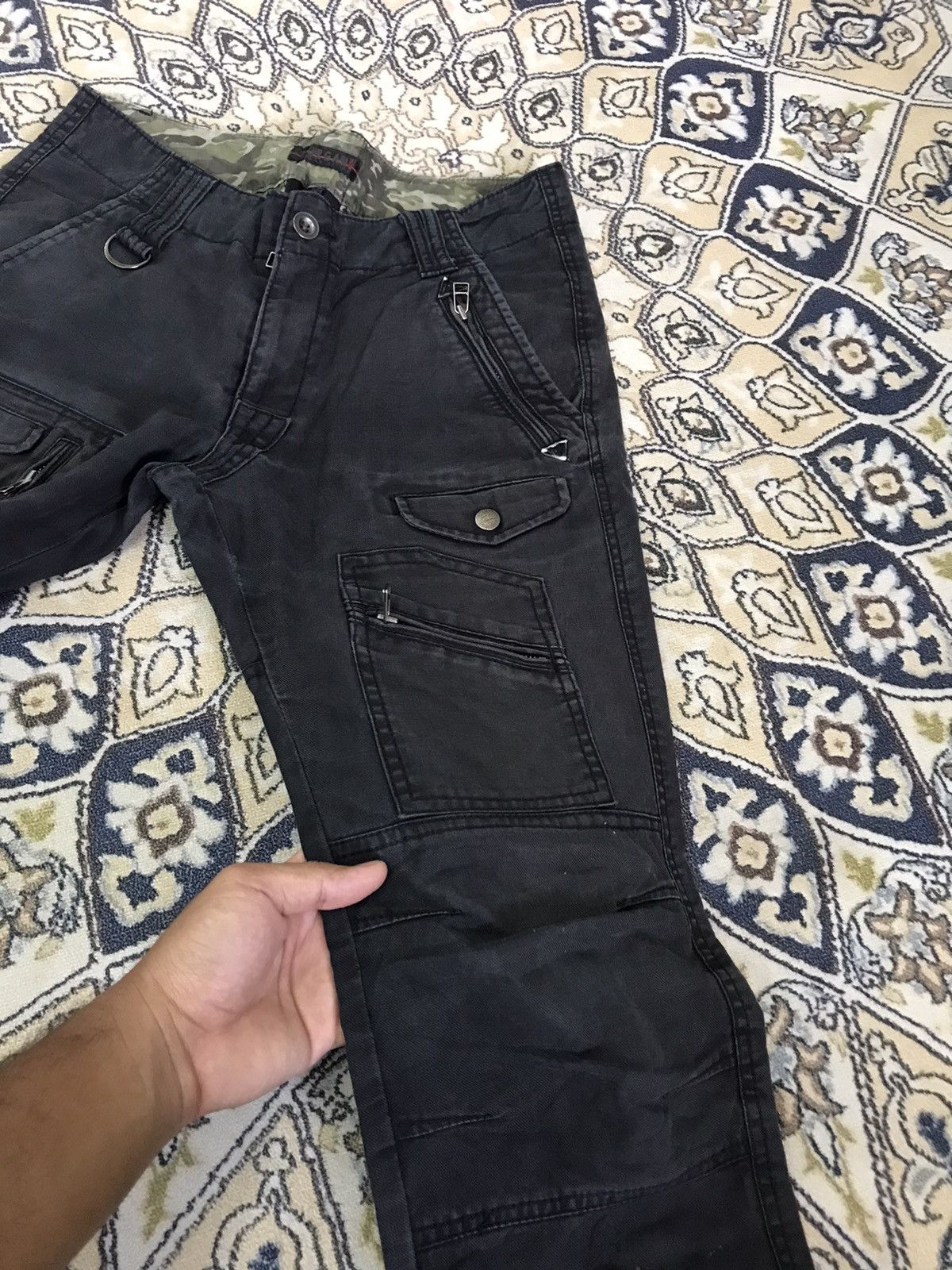 Morgan Homme Vintage Morgan Homme Distressed Bondage Cargo Pants Size US 32 / EU 48 - 8 Thumbnail