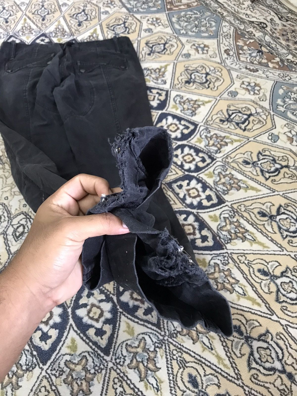 Morgan Homme Vintage Morgan Homme Distressed Bondage Cargo Pants Size US 32 / EU 48 - 14 Thumbnail