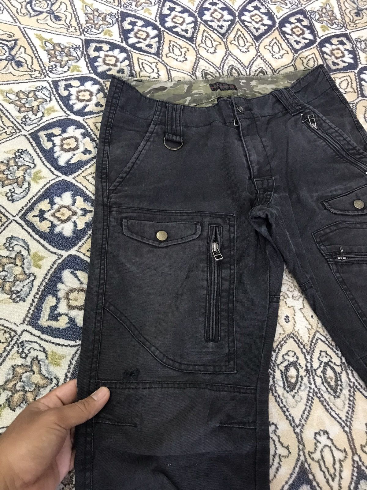 Morgan Homme Vintage Morgan Homme Distressed Bondage Cargo Pants Size US 32 / EU 48 - 7 Thumbnail